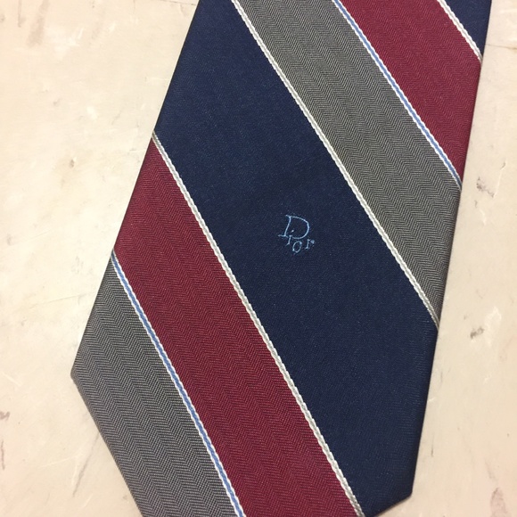 dior vintage striped tie - Picture 1 of 4